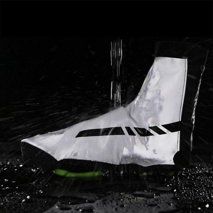 Waterproof Sports Shoes Reflective Cover Cycling Bike Windproof Lycra Fabric Shoes Covers